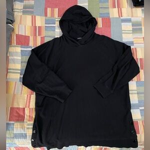 Torrid Black Hoodie with snap sides -Size 3